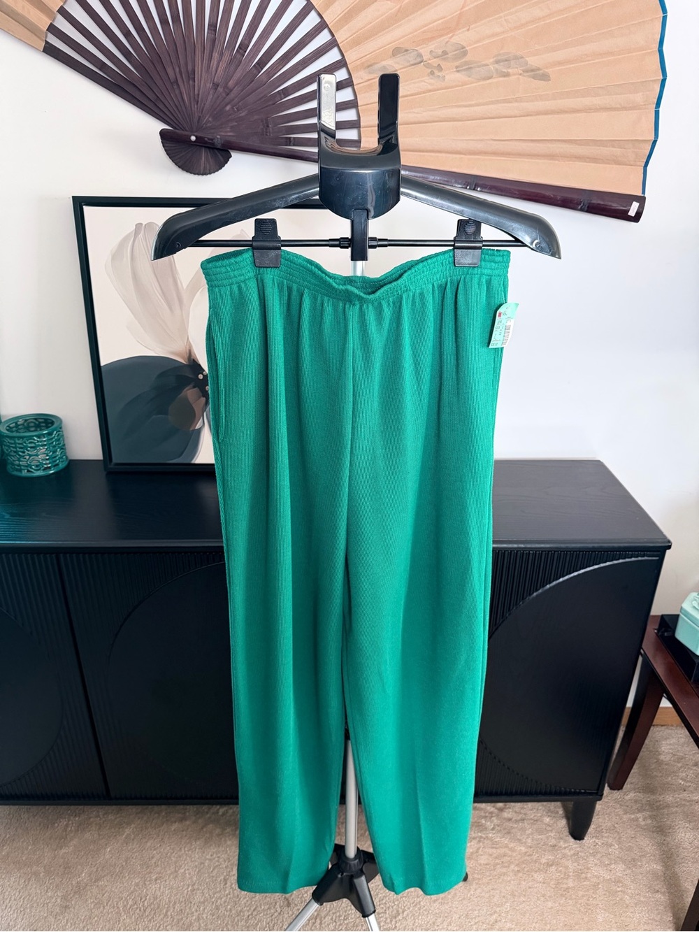 Vintage Teddi 90’s Vibrant Green Ribbed Pants
